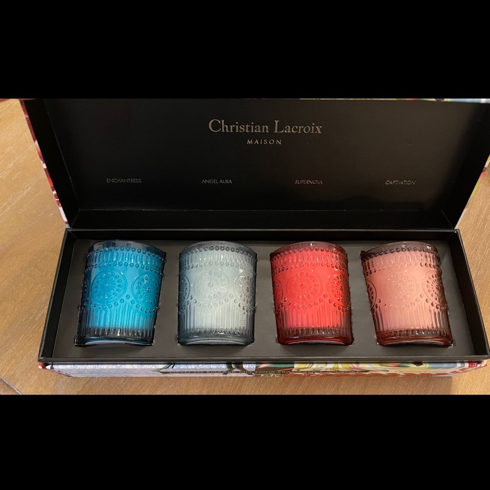 New Christian Lacroix Masion Designer Luxury Soy Candle Gift Set